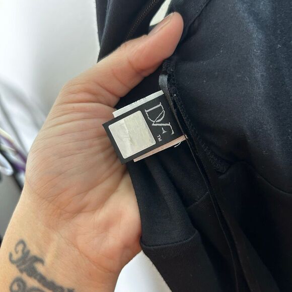 Diane Von Furstenberg DVF Black Sleeveless Ponte A Line Dress Size 10 Closet Sta - Picture 8 of 10